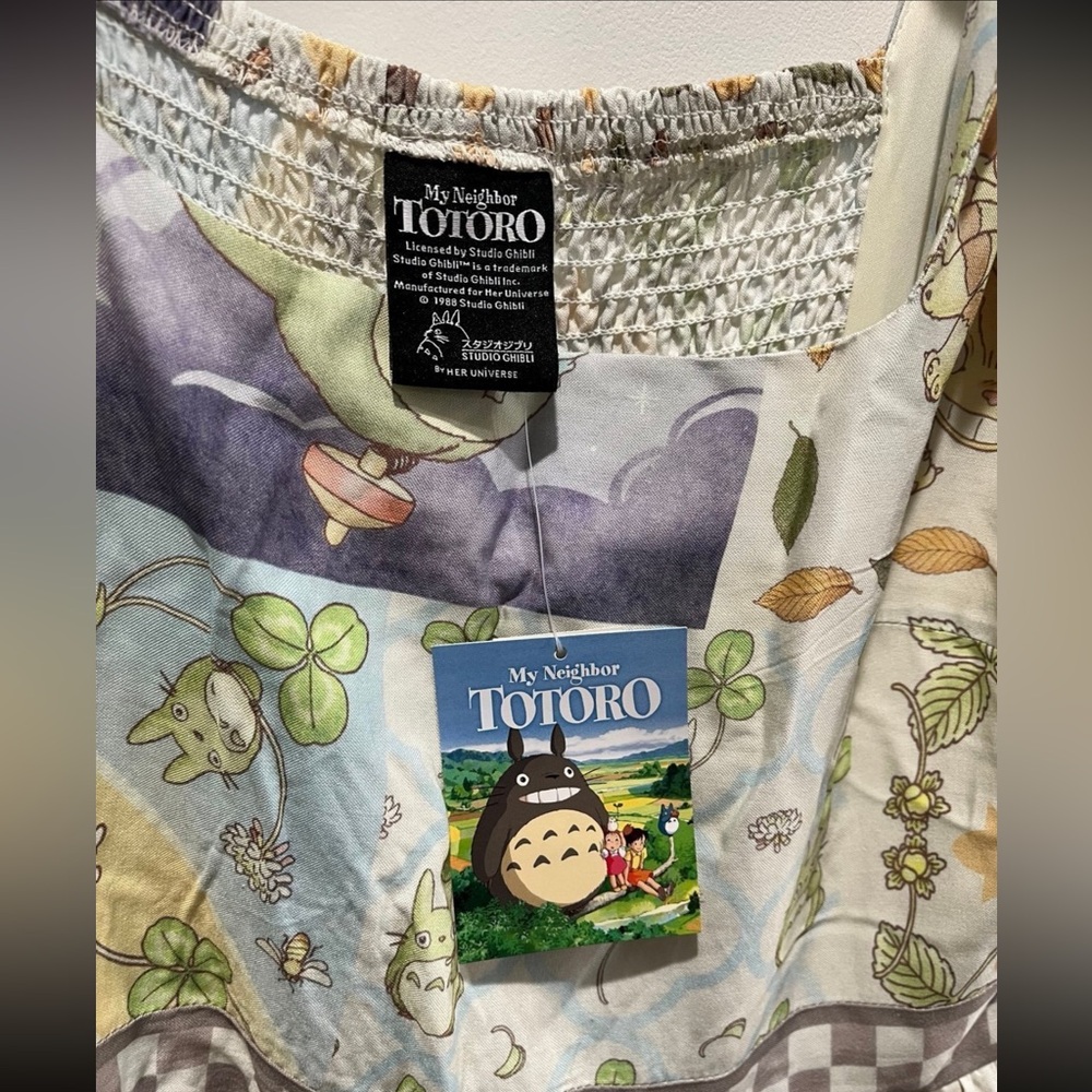 Studio Ghibli My Neighbor Totoro Mosaic Midi Dress - Picture 7 of 12